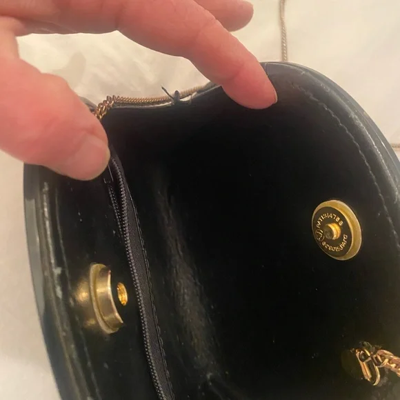 Vintage Danier Marbled Lucite Art Deco Chain Clutch - Picture 8 of 8